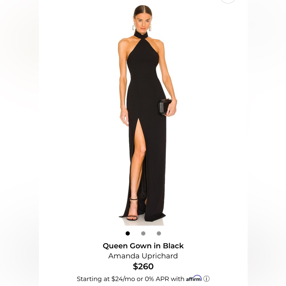 Elegant Black Halter Gown